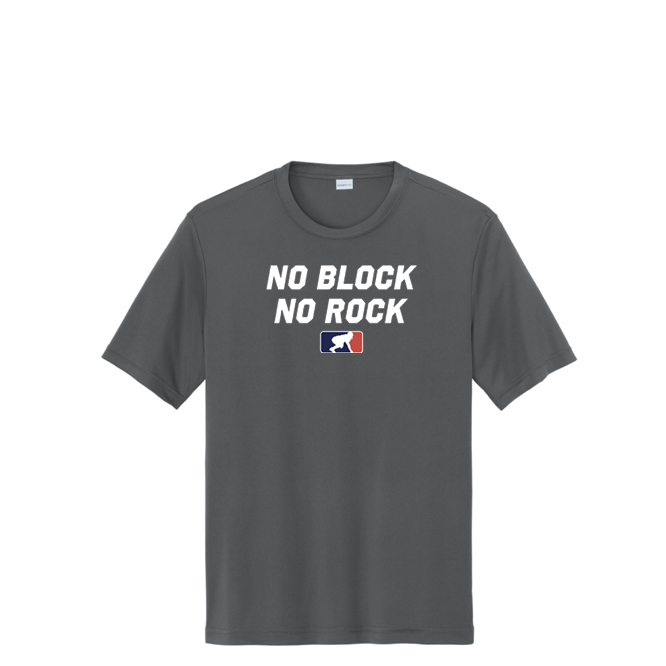 NO BLOCK NO ROCK - Tall Performance Tee