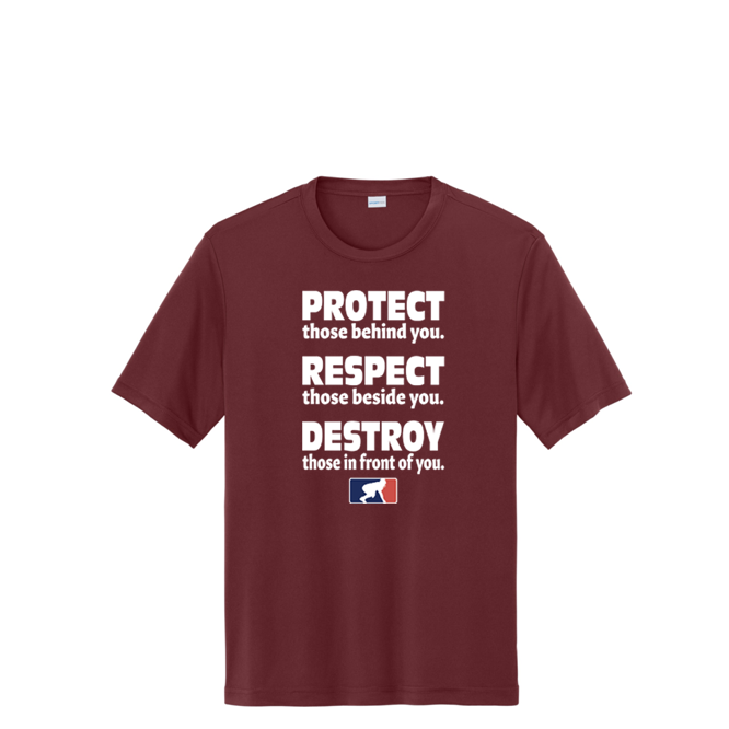 PROTECT RESPECT DESTROY - Youth Performance Tee