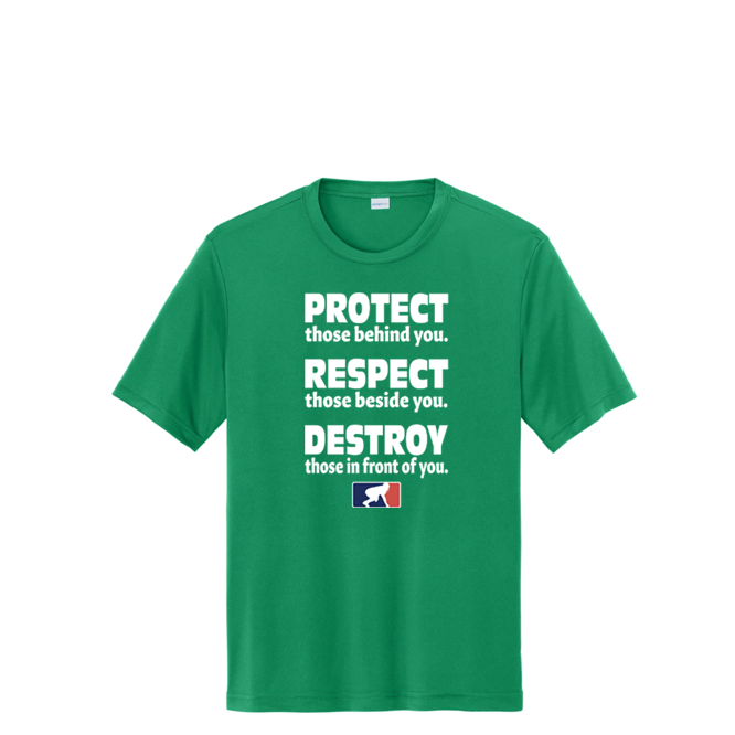 PROTECT RESPECT DESTROY - Performance Tee