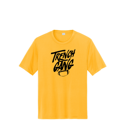 TRENCH GANG (Black) - Youth Performance Tee