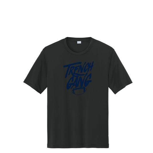 TRENCH GANG (Navy) - Youth Performance Tee