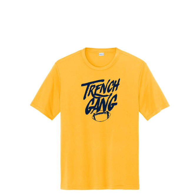TRENCH GANG (Navy) - Youth Performance Tee
