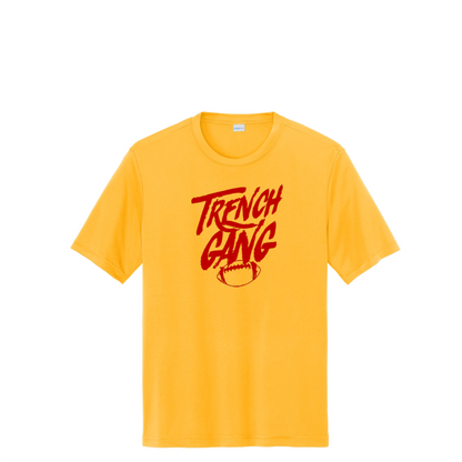 TRENCH GANG (Red) - Tall Performance Tee
