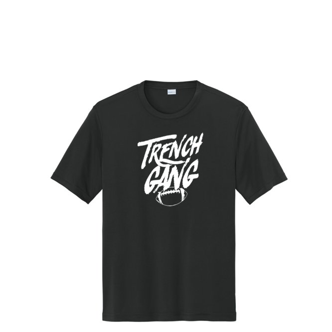 TRENCH MAFIA (Black) - Tall Performance Tee