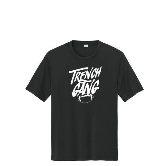 TRENCH GANG (White) - Youth Performance Tee