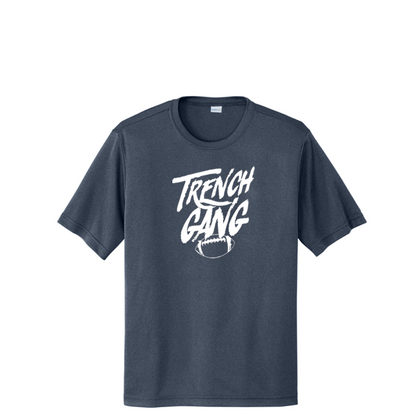 TRENCH GANG (White) - Tall Performance Tee