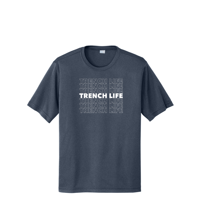 LINEMEN WORK HARD - Tall Performance Tee