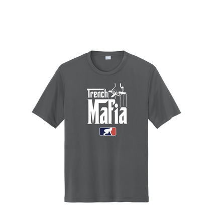 TRENCH MAFIA (White) - Tall Performance Tee