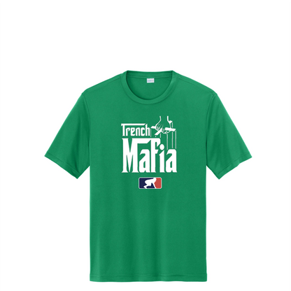 TRENCH MAFIA (White) - Tall Performance Tee