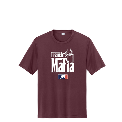 TRENCH MAFIA (White) - Tall Performance Tee
