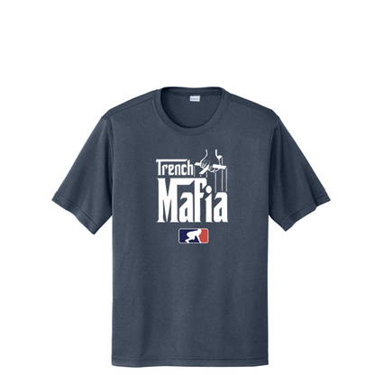 TRENCH MAFIA (White) - Tall Performance Tee