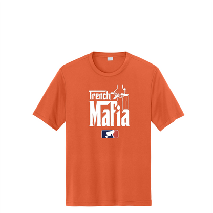 TRENCH MAFIA (White) - Tall Performance Tee