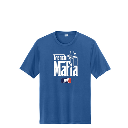 TRENCH MAFIA (White) - Tall Performance Tee