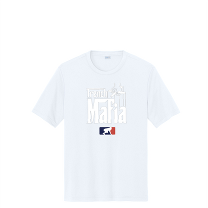 TRENCH MAFIA (White) - Tall Performance Tee