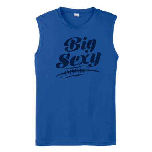 BIG SEXY (Navy) (A) - Muscle T-Shirt