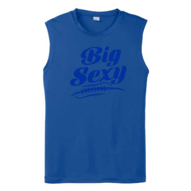 BIG SEXY (Royal) (A) - Muscle T-Shirt