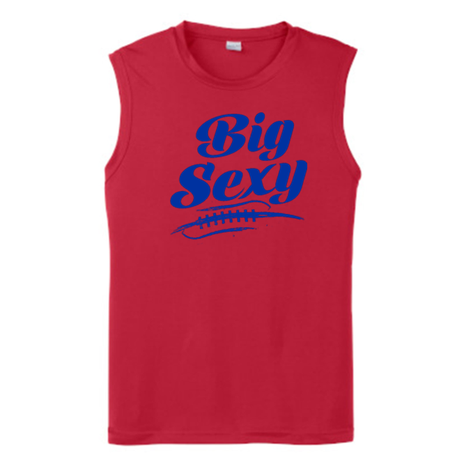 BIG SEXY (Royal) (A) - Muscle T-Shirt
