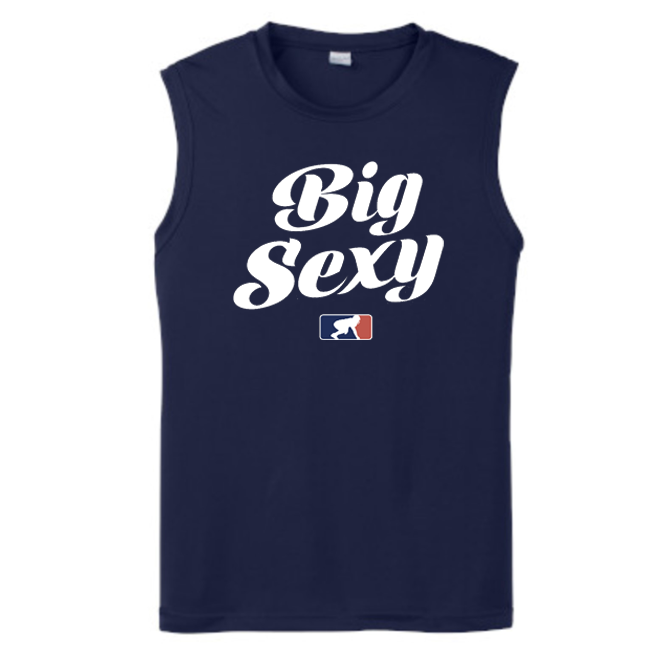BIG SEXY (White) - Muscle T-Shirt
