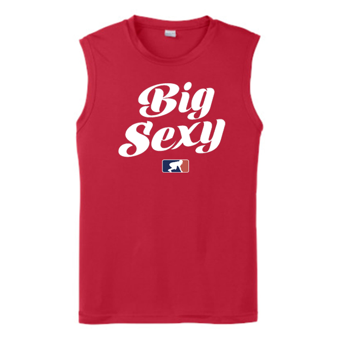 BIG SEXY (White) - Muscle T-Shirt