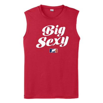 BIG SEXY (White) - Muscle T-Shirt