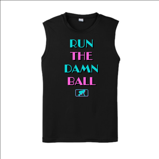 RUN THE DAMN BALL (Vice) - Trench Vice Muscle T-Shirt