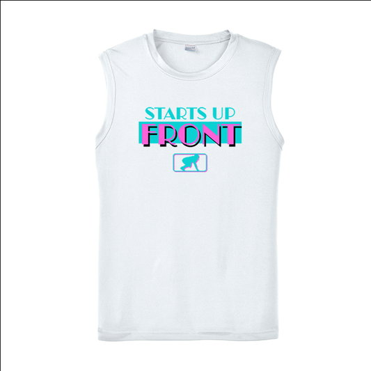 STARTS UP FRONT (Vice) - Trench Vice Muscle T-Shirt