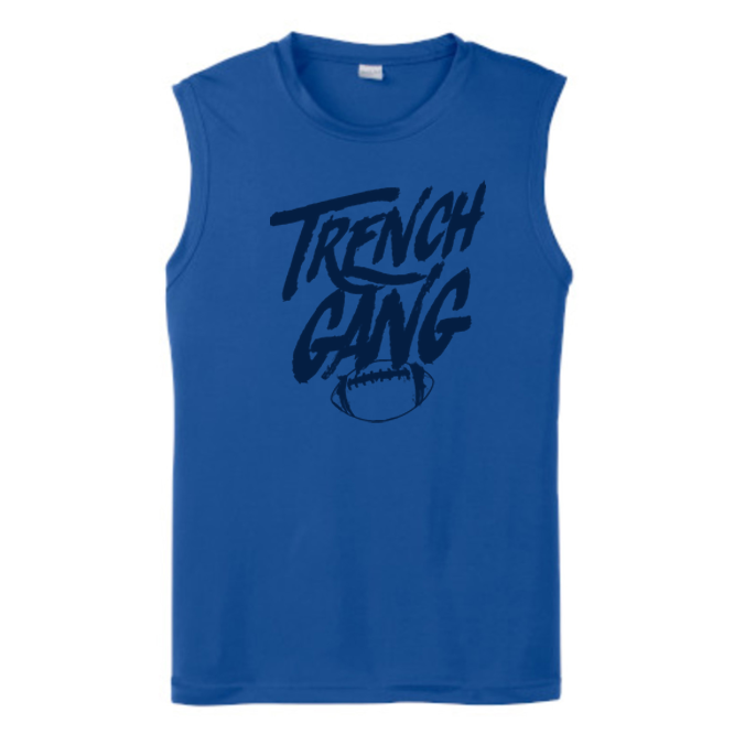 TRENCH GANG (Navy) - Muscle T-Shirt
