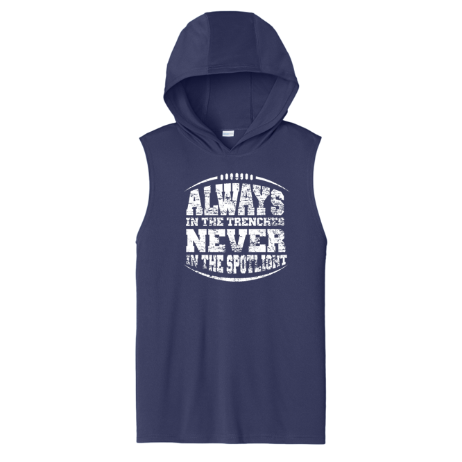 ALWAYS IN THE TRENCHES - Hooded Muscle Tee
