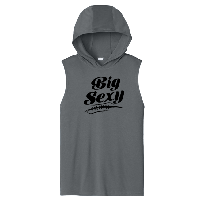 BIG SEXY (A) (Black) - Hooded Muscle Tee