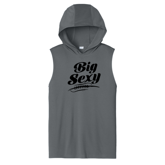 BIG SEXY (A) (Black) - Hooded Muscle Tee