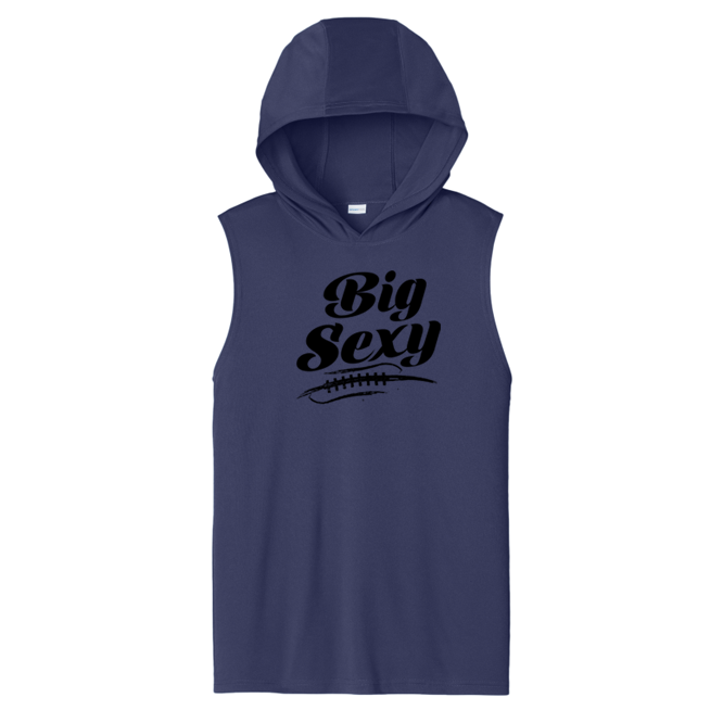 BIG SEXY (A) (Black) - Hooded Muscle Tee
