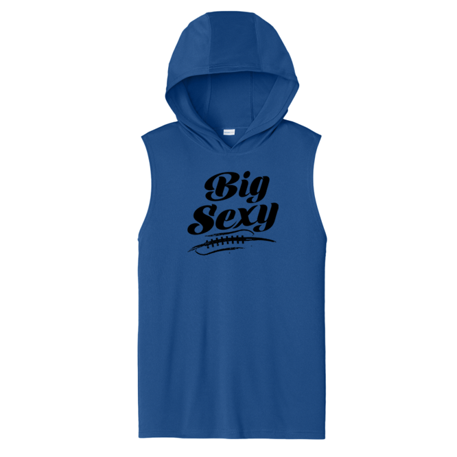 BIG SEXY (A) (Black) - Hooded Muscle Tee