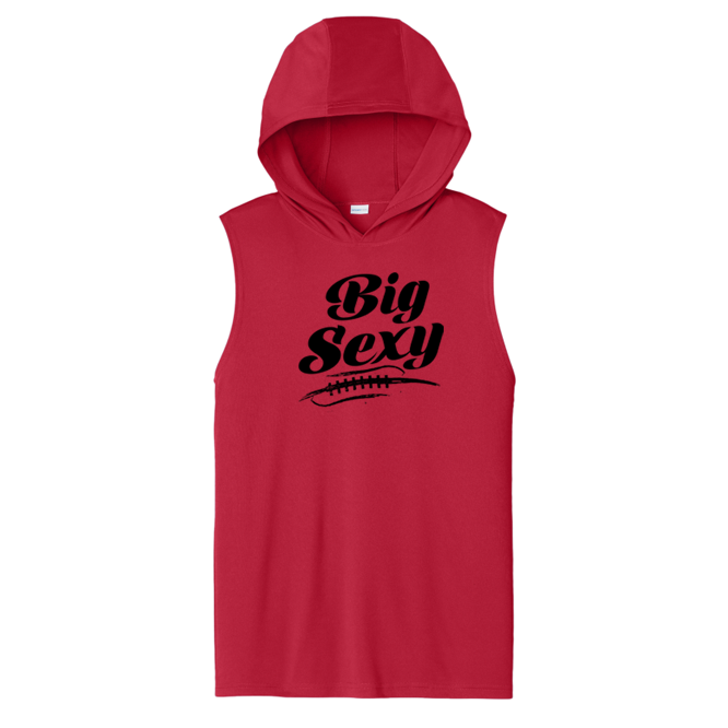 BIG SEXY (A) (Black) - Hooded Muscle Tee