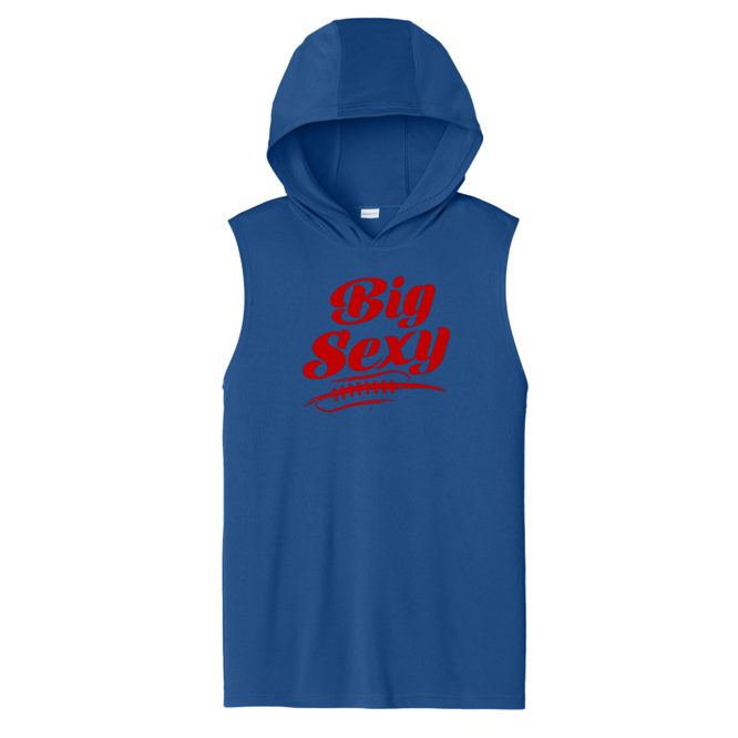 BIG SEXY (Red) (A) - Hooded Muscle Tee
