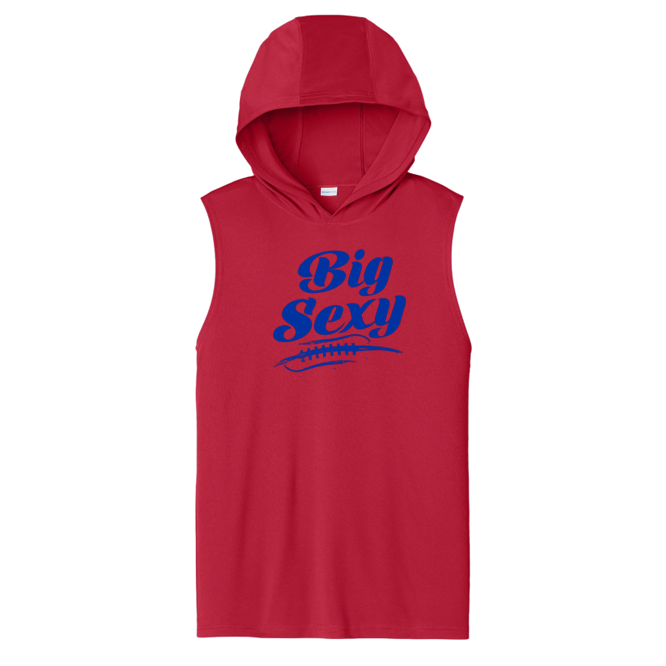 BIG SEXY (Royal) (A) - Hooded Muscle Tee