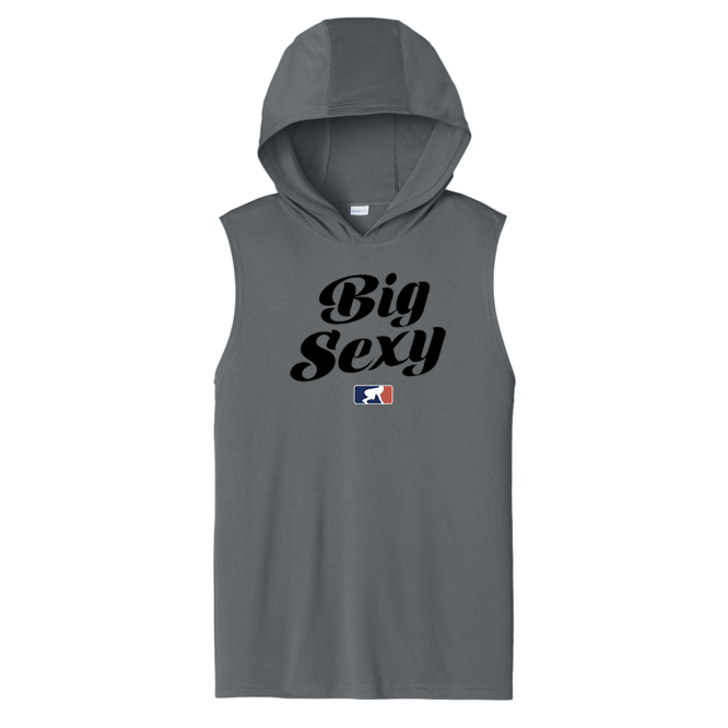BIG SEXY (Black) - Hooded Muscle Tee