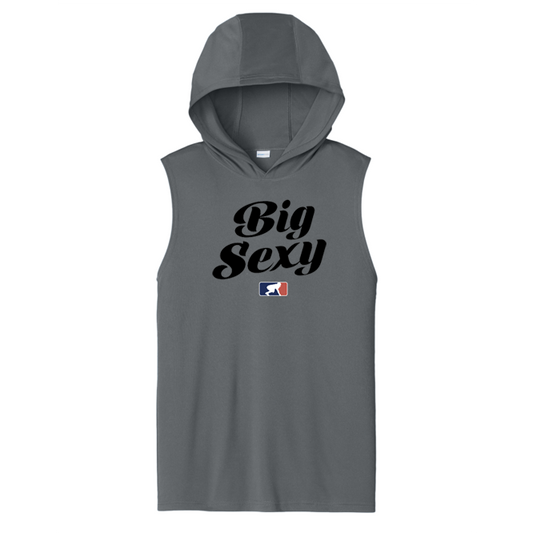 BIG SEXY (Black) - Hooded Muscle Tee