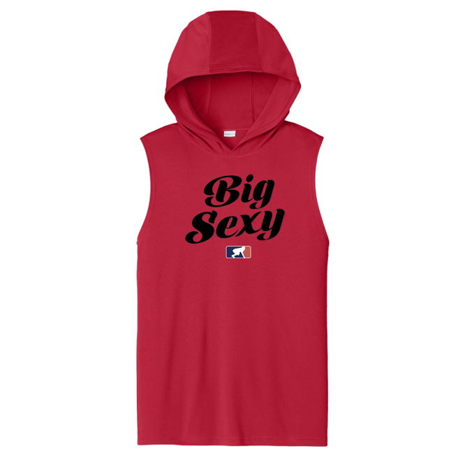 BIG SEXY (Black) - Hooded Muscle Tee