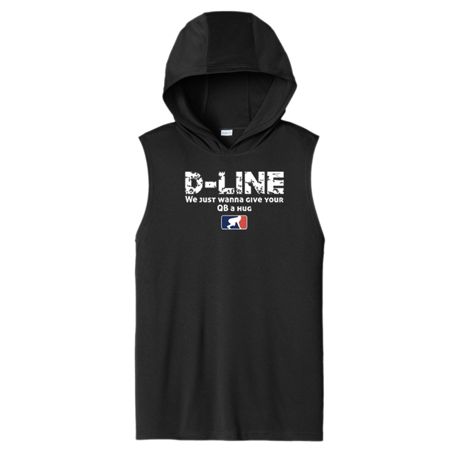 D-LINE HUGS - Hooded Muscle Tee