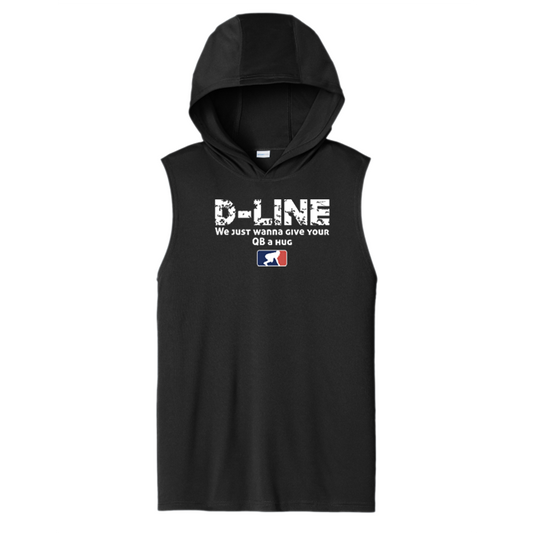 D-LINE HUGS - Hooded Muscle Tee