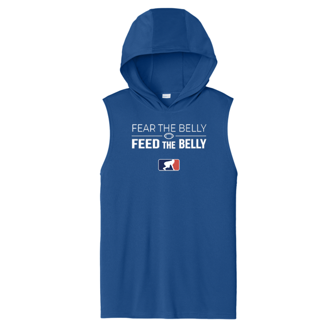 RESPECT THE BELLY FEAR THE BELLY - Hooded Muscle Tee