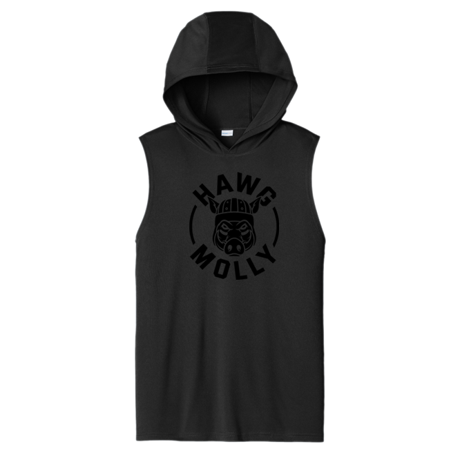 HAWG MOLLY (Black) - Hooded Muscle Tee