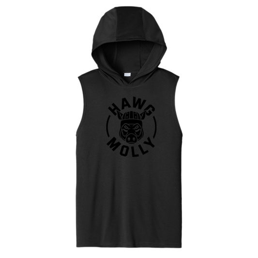 HAWG MOLLY (Black) - Hooded Muscle Tee