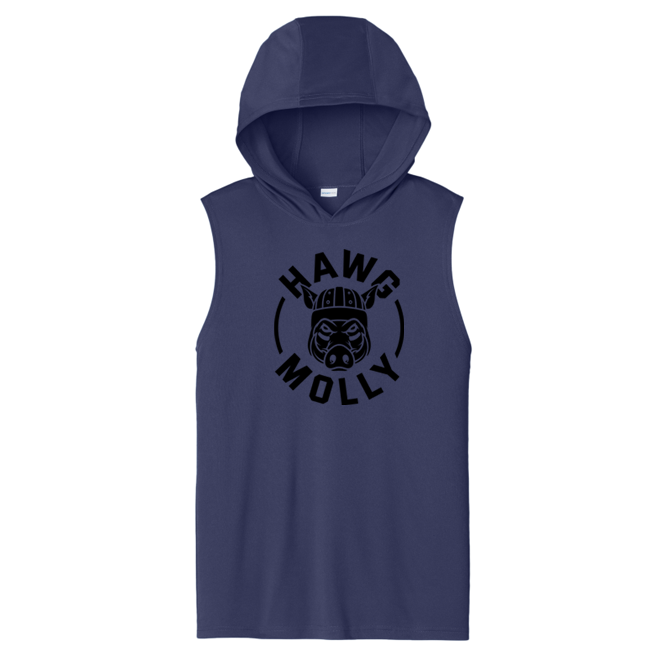 HAWG MOLLY (Black) - Hooded Muscle Tee