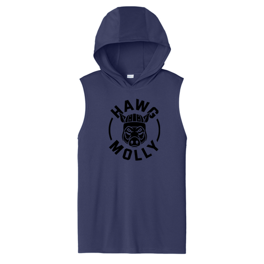 HAWG MOLLY (Black) - Hooded Muscle Tee
