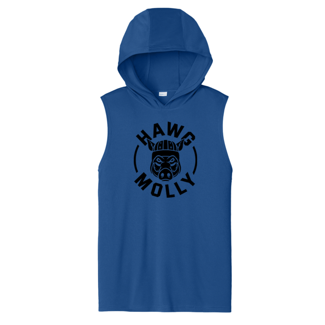 HAWG MOLLY (Black) - Hooded Muscle Tee