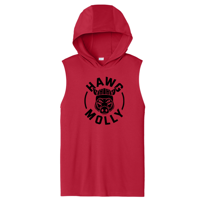 HAWG MOLLY (Black) - Hooded Muscle Tee