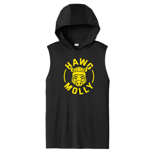 HAWG MOLLY (Yellow) - Hooded Muscle Tee