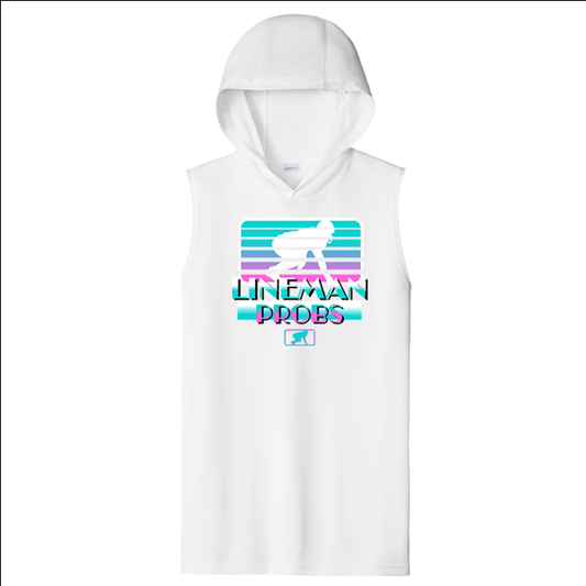 LINEMAN PROBS (Shutter) - Trench Vice Hooded Muscle T-Shirt