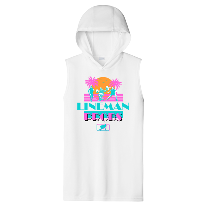 LINEMAN PROBS (Grind) - Trench Vice Hooded Muscle T-Shirt